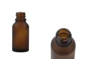 Стъклена кафява матова бутилка за етерични масла 15 ml (PP 18) Стъклена кафява матова бутилка за етерични масла 15 ml (PP 18)