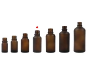 Стъклена кафява матова бутилка 20 ml (PP 18) Стъклена кафява матова бутилка 20 ml (PP 18)