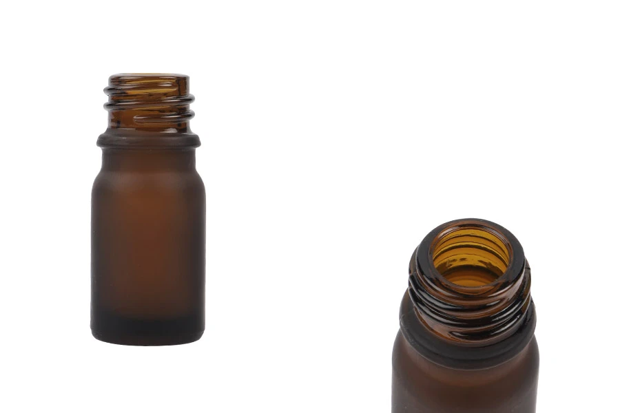 Стъклена кафява Матова бутилка за етерични масла 5 мл (PP 18) Стъклена кафява Матова бутилка за етерични масла 5 мл (PP 18)-изображение_продукт