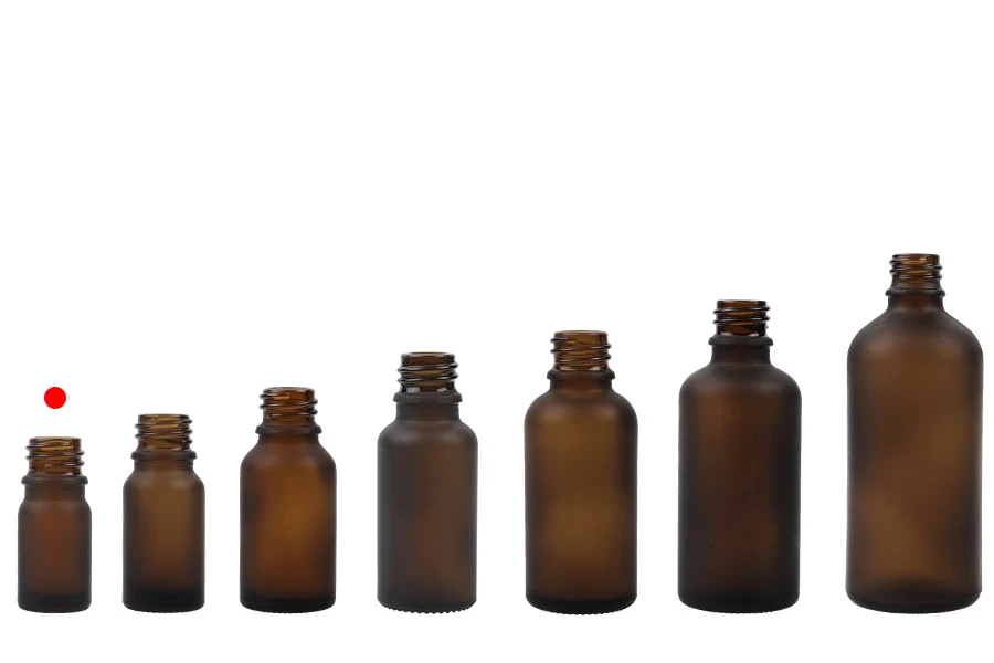 Стъклена кафява Матова бутилка за етерични масла 5 мл (PP 18) Стъклена кафява Матова бутилка за етерични масла 5 мл (PP 18)-изображение_група