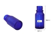 Стъклена синя матова бутилка 10 мл за етерични масла Стъклена синя матова бутилка 10 мл за етерични масла-изображение_размери