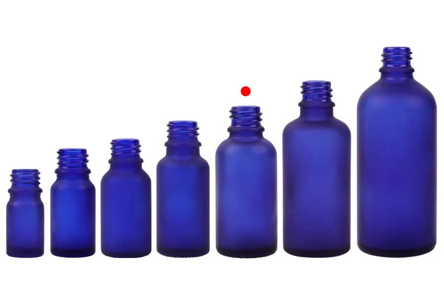 Стъклена бутилка синя матова 30 мл за етерични масла Стъклена бутилка синя матова 30 мл за етерични масла-изображение_група