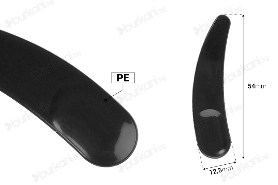 Пластмасови  54 mm PE шпатули - 50 бр./ опаковка-изображение_размери