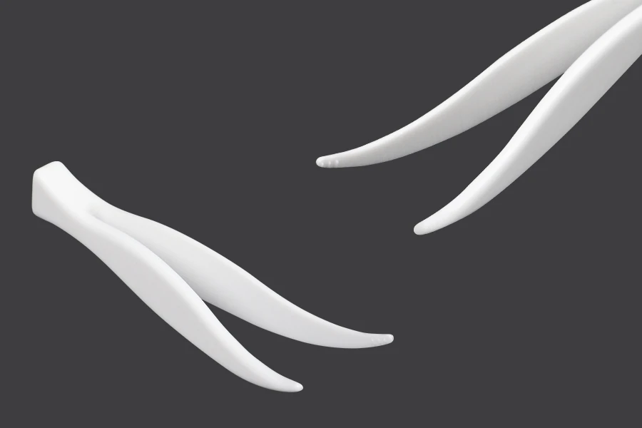 Пластмасови пинсети (PE) бели 71 мм - 24 бр-изображение_продукт