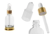 Стъклена бутилка 30 мл с капкомер с прозрачна капачка-изображение_продукт