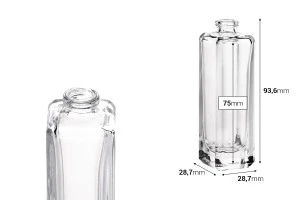 Стъклена бутилка за парфюм 30 ml Кримп - 15 мм-2