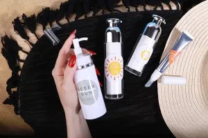 Пластмасова бутилка Airless 30 ml  Акрилен  ( вътрешно прозрачна и външно бяла) със помпа и капачка-3