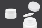 Бяло стъклено бурканче за крем 15 мл с капачка с уплътнител-изображение_продукт