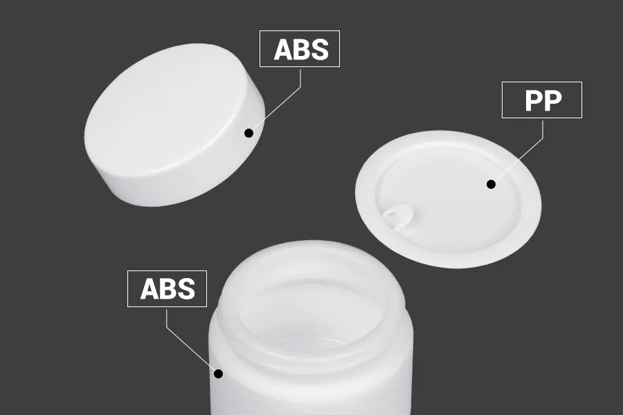 Стъклено бяло бурканче 30 мл за крем с капачка и с уплътнител-изображение_група