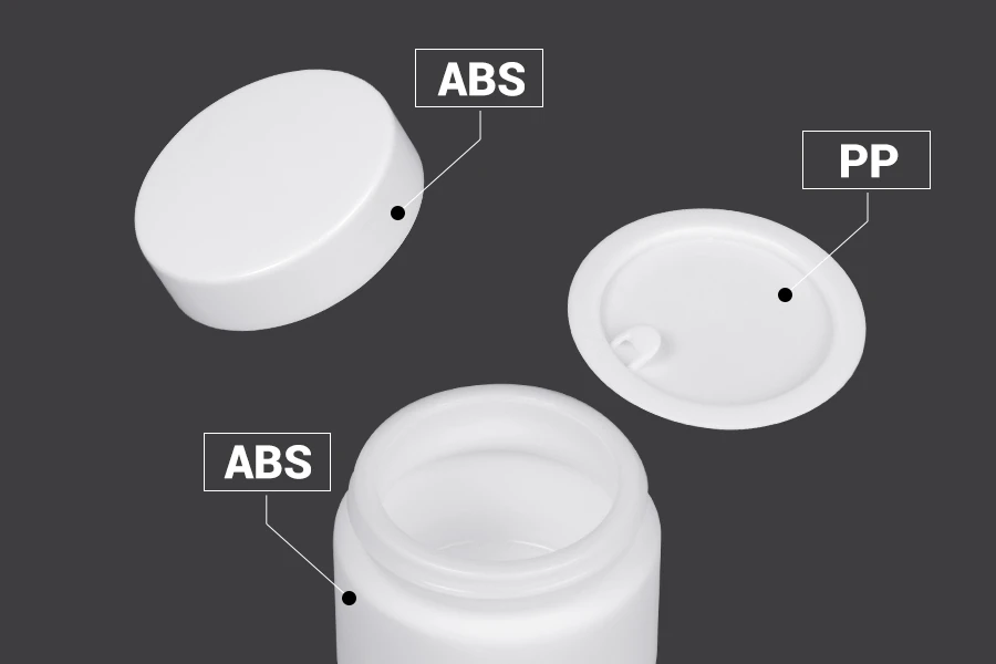 Стъклен бял козметичен буркан 50 мл с капачка и с уплътнител Стъклен бял козметичен буркан 50 мл с капачка и с уплътнител-изображение_група