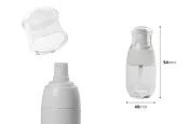 Пластмасова бутилка PET 30 ml с бяла лосион помпа и прозрачна капачка Пластмасова бутилка PET 30 ml с бяла лосион помпа и прозрачна капачка