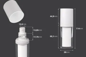Airless бутилка 15 ml за крем, лосион-2