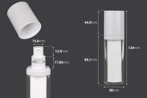 Пластмасова airless бутилка 30 ml  за крем-2