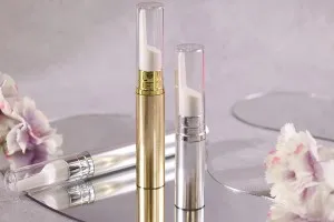 Пластмасова златиста или сребриста бутилка Airless 15 ml за серуми-3