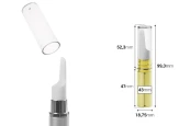 Пластмасови бутилки Airless 5 ml за серуми-изображение_размери
