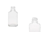 Стъклена овална прозрачна бутилка 20 мл за етерични масла (PP18)-изображение_продукт