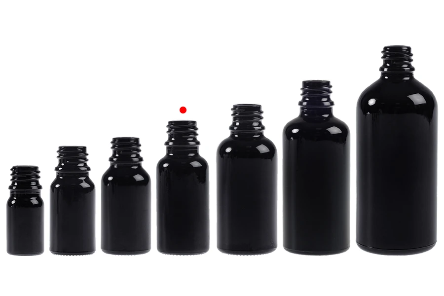 Стъклена бутилка за етерични масла черна 20 мл PP18 Стъклена бутилка за етерични масла черна 20 мл PP18-изображение_група