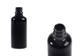 Стъклена черна бутилка за етерични масла 50 ml  PP18