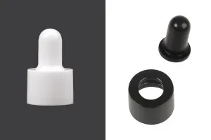 Kapak për pikatore, plastik me pompë (e zezë MAT) sigurimi CRC (PP 18)-1