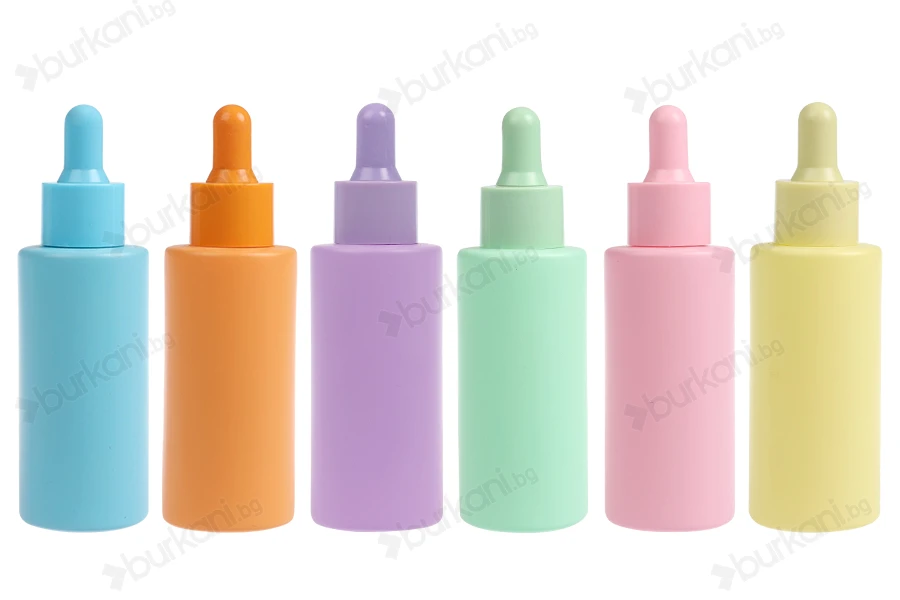 Shishe qelqi 50 ml me pikatore në ngjyrat pastel MAT-изображение_продукт