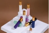 Стъклени матови цветни бутилки 10 мл рол он (стъклено топче) Стъклени матови цветни бутилки 10 мл рол он (стъклено топче)