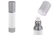 Бутилка Airless 50 ml (бяло тяло, с капачка алуминиева) Бутилка Airless 50 ml (бяло тяло, с капачка алуминиева)
