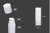 Пластмасова опаковка Airless за крем 10 мл в бял цвят Пластмасова опаковка Airless за крем 10 мл в бял цвят