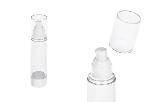 Пластмасова акрилна бутилка тип Airless 100 мл-1