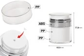 Пластмасов акрилен буркан 50 мл тип Airless с прозрачна капачка Пластмасов акрилен буркан 50 мл тип Airless с прозрачна капачка