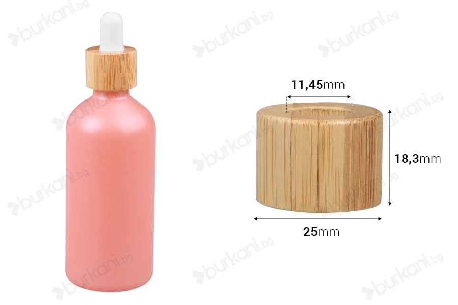 Пластмасов ринг с дървено покритие за 5 до 100 ml капкомери-изображение_размери