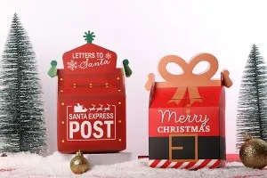 Коледна кутия - подаръчна  105х75х175 мм - 25 бр-изображение_група