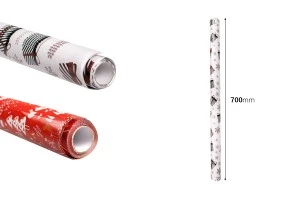 Коледна опаковъчна хартия 70х100 см в различни дизайни - 10 бр.-2