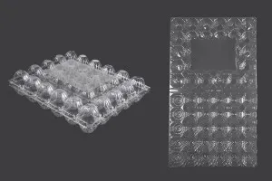 Пластмасови кутии за яйца с  283x236x65 mm ( за 30 бр. яйца) - 100 бр.-1