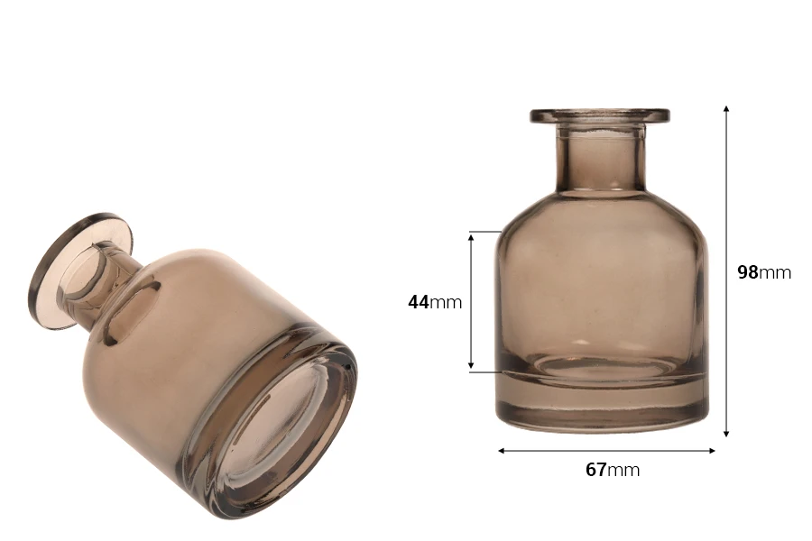 Стъклена бутилка 150 мл амбер ( 1078-1-2) Стъклена бутилка 150 мл амбер ( 1078-1-2)-изображение_размери