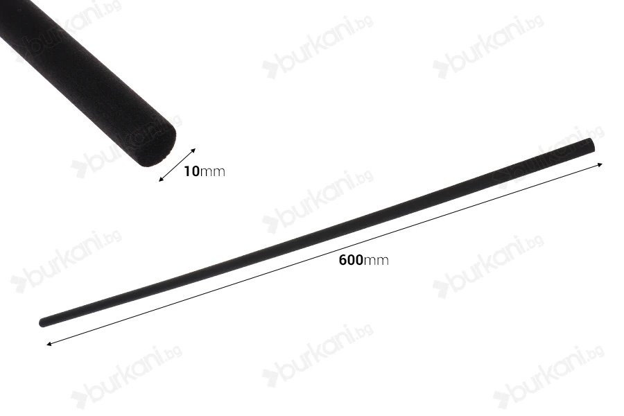 Фибер стик 10x600 mm мек за арома дифузер - 1 бр.-изображение_размери