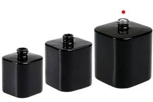 Луксозен стъклен флакон за парфюм 100 ml  с гърловина 15/400  (PP 15) в бяло или черно-7
