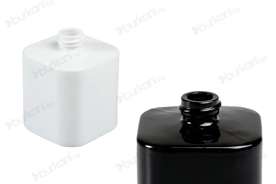 Луксозен стъклен флакон за парфюм 30 ml  с гърловина 15/400  (PP 15) в черен или бял цвят-изображение_продукт