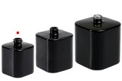 Луксозен стъклен флакон за парфюм 30 ml  с гърловина 15/400  (PP 15) в черен или бял цвят