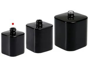 Луксозен стъклен флакон за парфюм 30 ml  с гърловина 15/400  (PP 15) в черен или бял цвят-7