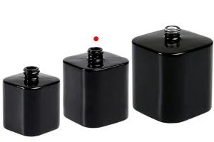 Луксозен стъклен флакон за парфюм 50 ml  с гърловина 15/400  (PP 15) в черен или бял цвят-7