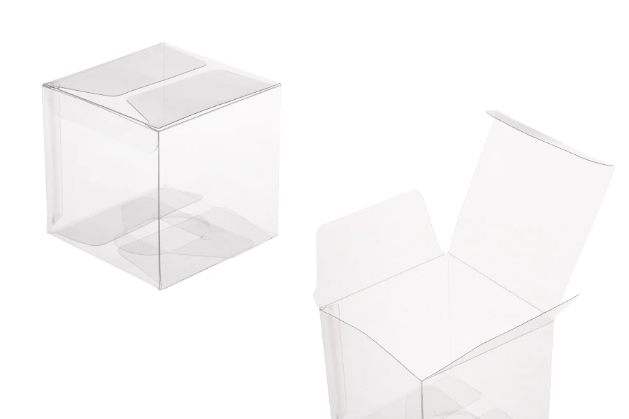 Сгъваема прозрачна PET кутия 70x70x70 мм - 50 бр Сгъваема прозрачна PET кутия 70x70x70 мм - 50 бр