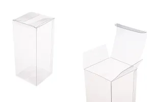 Сгъваема прозрачна PET кутия 70x70x160 mm - 50 бр.-1