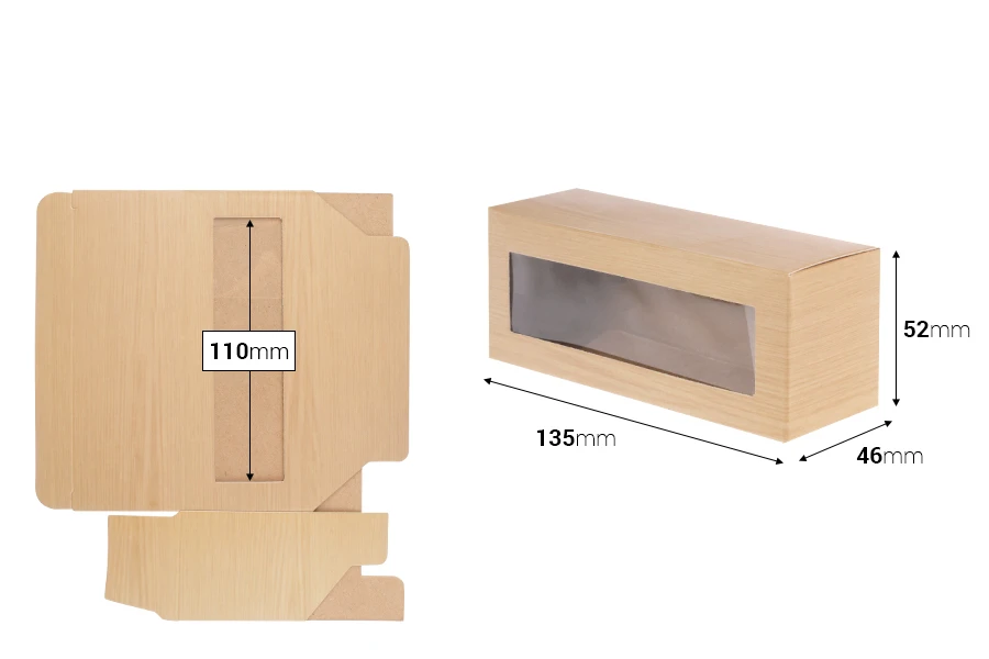 Хартиена кутия за  3 бурканчета  40ml,с размери 135x46x52 мм  - 50 бр.