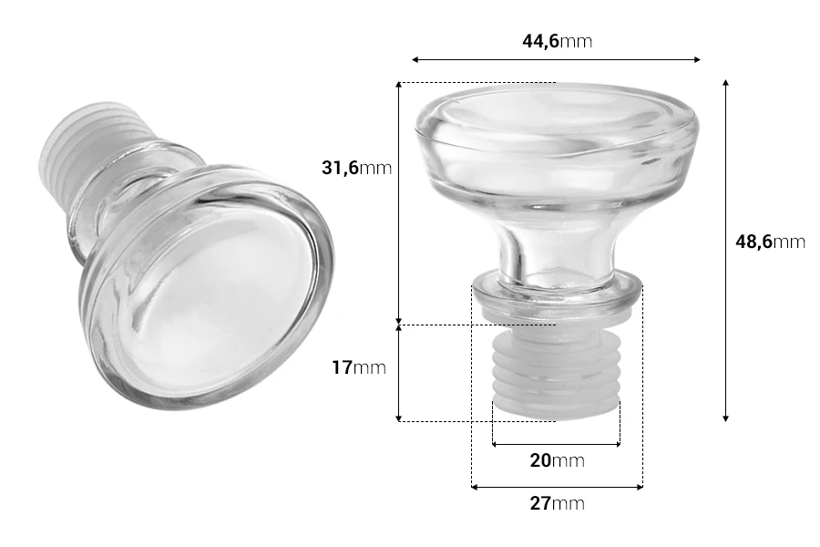 Стъклена тапа Φ 19.5