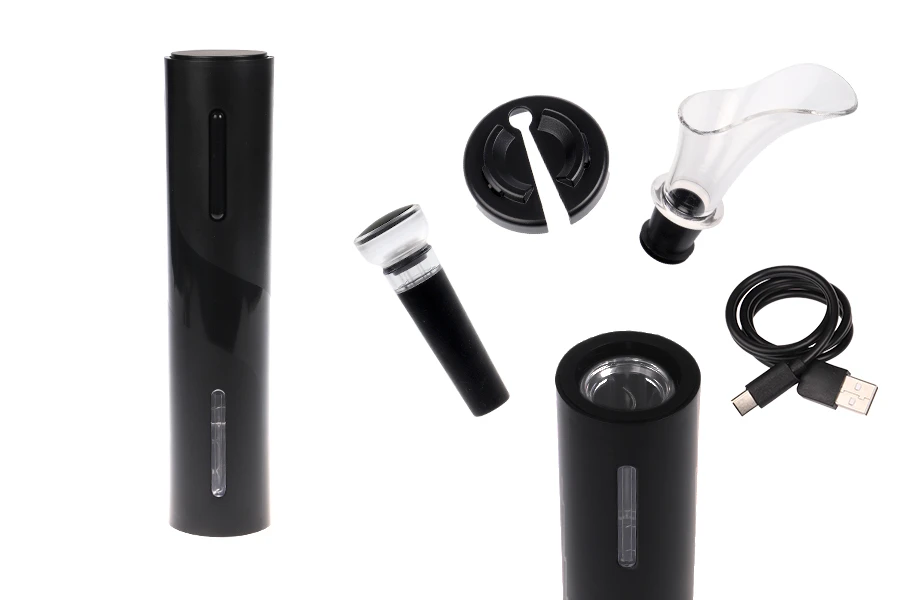 Електронен тирбушон с аксесоари за винени бутилки-изображение_продукт