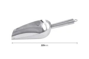 Лъжичка от неръждаема стомана - дължина 22,5 см-изображение_размери