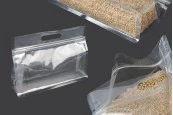 Пластмасови прозрачни торбички тип ДОЙ ПАК с размер 255x40x190 mm  с цип - 50 бр.-изображение_продукт