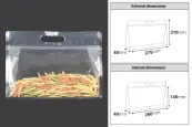 Пластмасови прозрачни пликове тип ДОЙ ПАК с размер 275x40x210 mm с цип - 50 бр.
