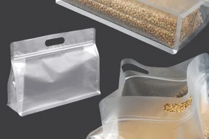 Полупрозрачни пластмасови торбички тип ДОЙ ПАК с размер 255x40x190 mm с цип - 50 бр.-изображение_продукт