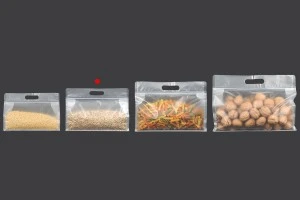 Полупрозрачни пластмасови торбички тип ДОЙ ПАК с размер 255x40x190 mm с цип - 50 бр.-изображение_група